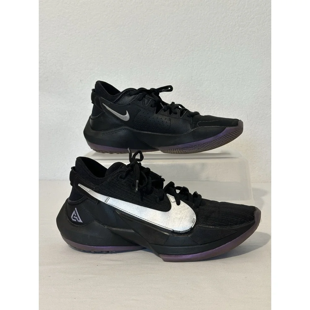 Mens Nike Zoom‎ Freak 2 Shoes CK5424 005 Black Dusty Amethyst Giannis Size 8.5